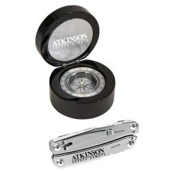 Leatherman & Compass Gift Set