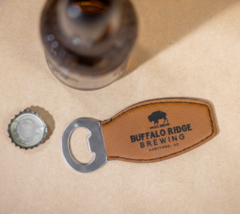 Leatherette Handle Bottle Opener
