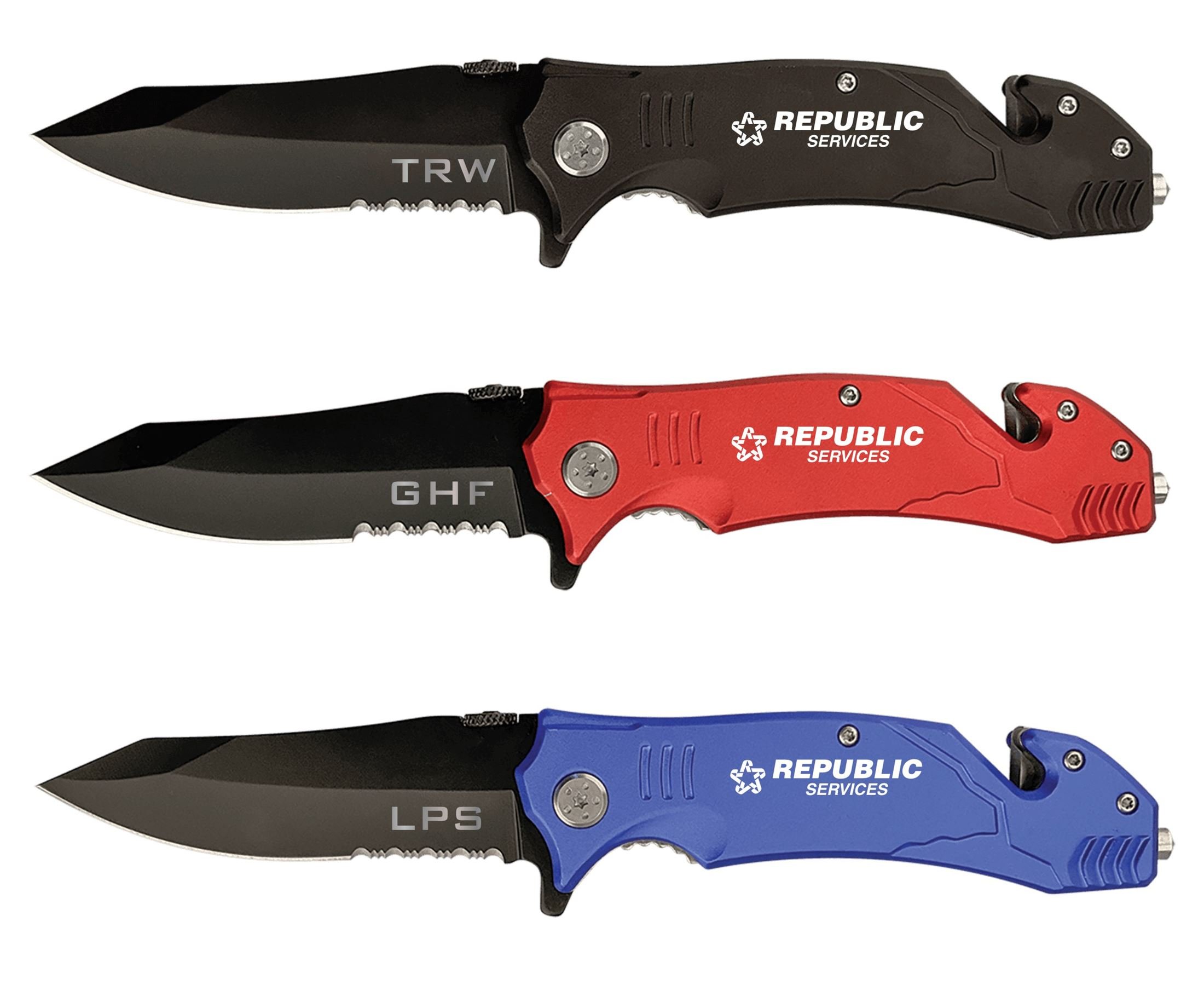 Bison River Customized Aluminum Rescue Knife, 3.5" Blade