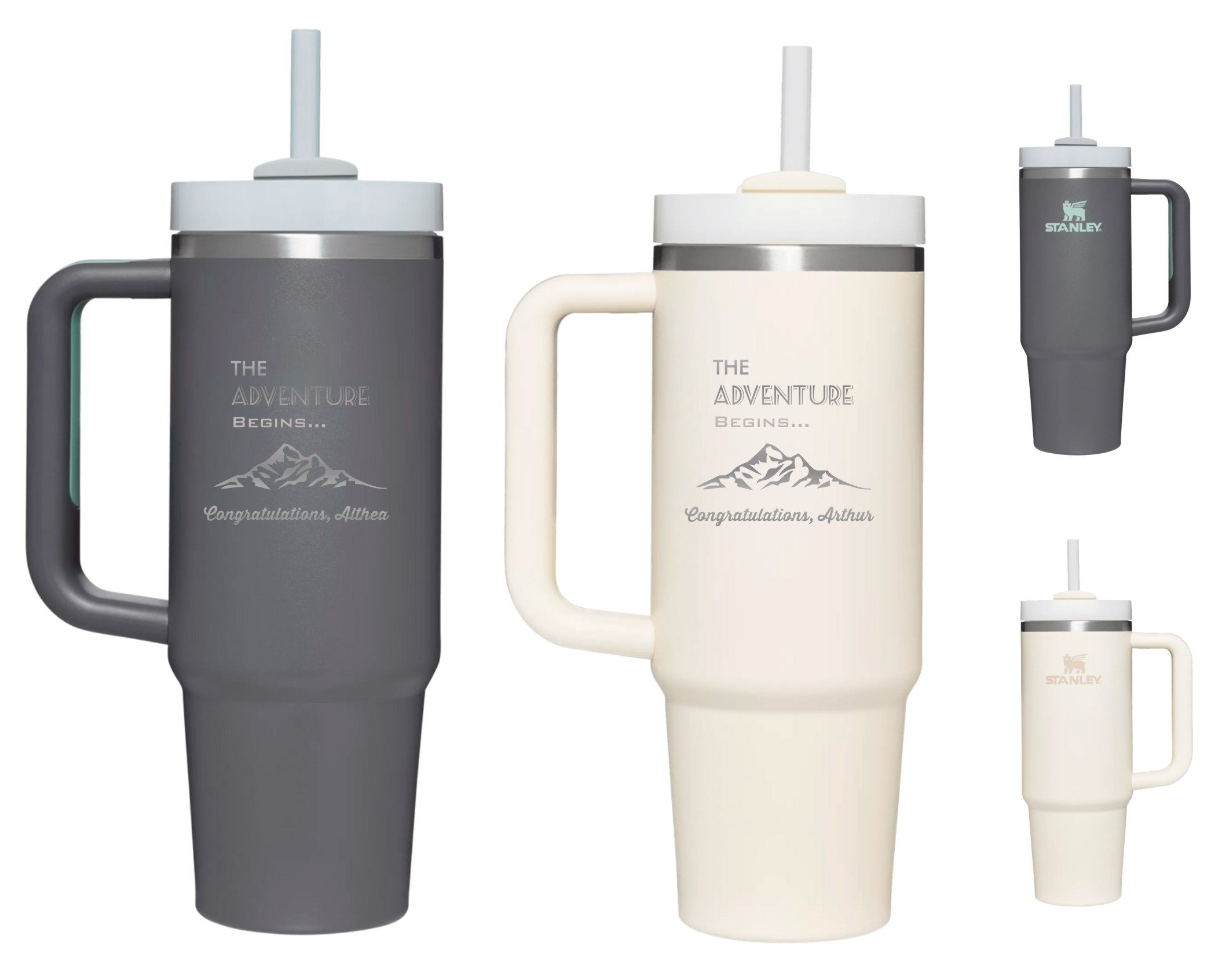 Custom Stanley Quencher 30oz with Handle