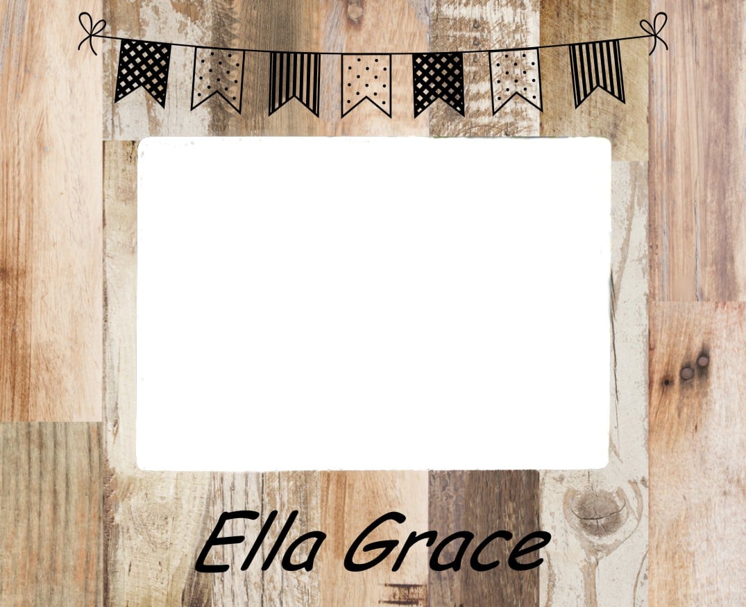 Baby Banner Pallet Frame 5" x 7"