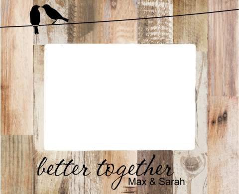 Love Birds Pallet Frame 5" x 7"