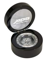 Engraved Black Desk Compass