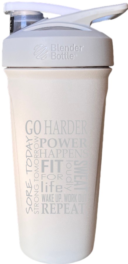 Custom Blender Bottle, Personalized Stainless Insulated Radian Protein  Shaker 26oz