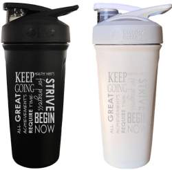 Motivational Gym Workout Bottles, Protein Shaker Blender Bottle, Create your own word mesh