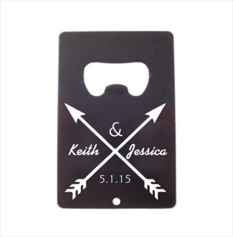 Solid Arrows Colored Credit Card Bottle Opener