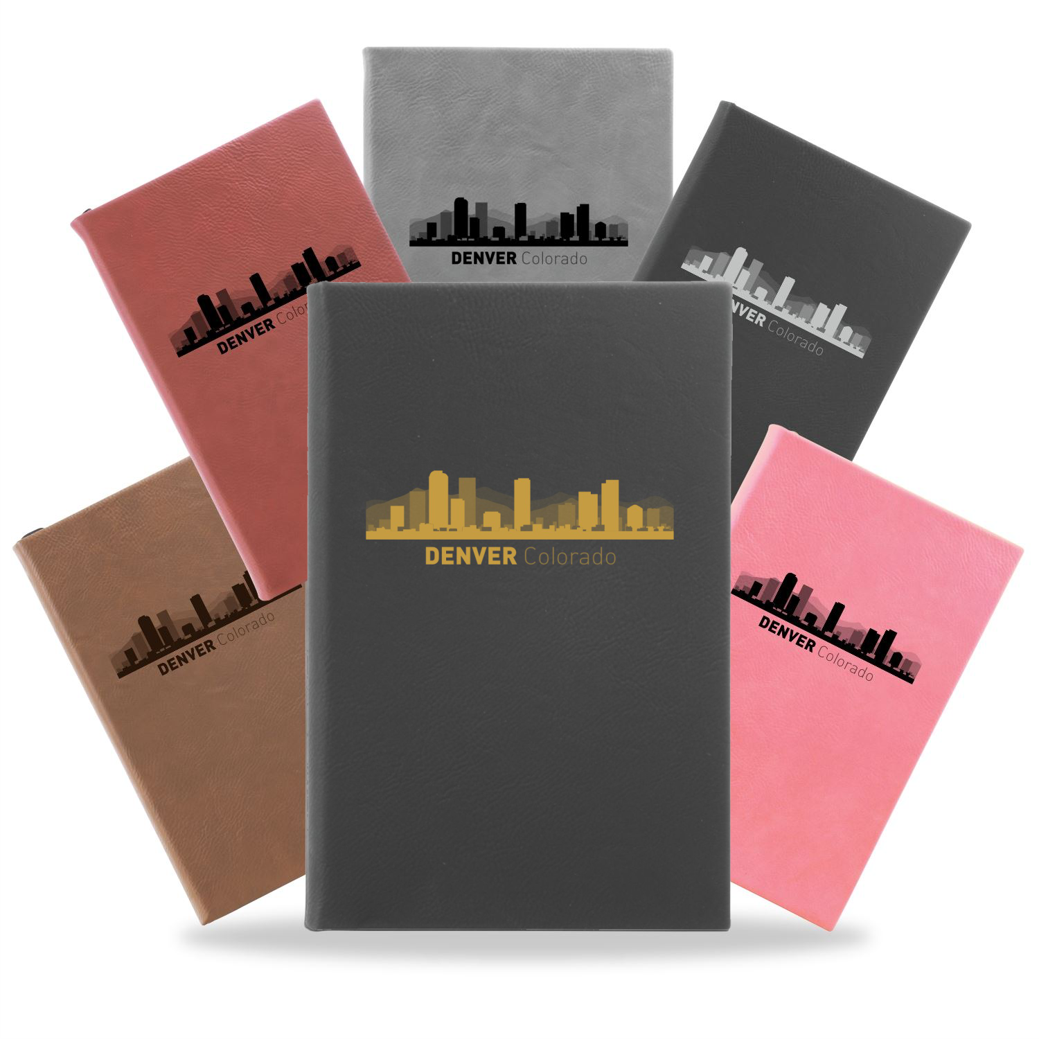Denver, Colorado City Skyline Engraved Journal Notebook