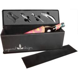 Leatherette Wine Box with Tools