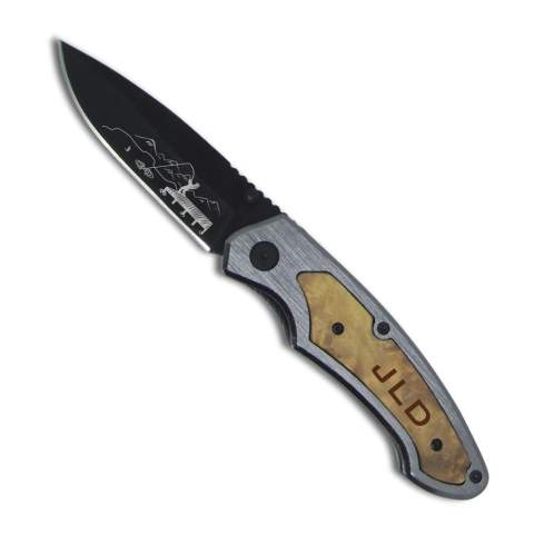 Personalized Fisherman Wood Handled Knife