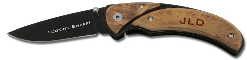 Looking Sharp! Wood Handled Knife