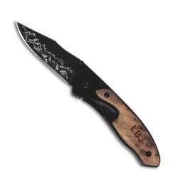 Mountain Range Wood Handled Knife