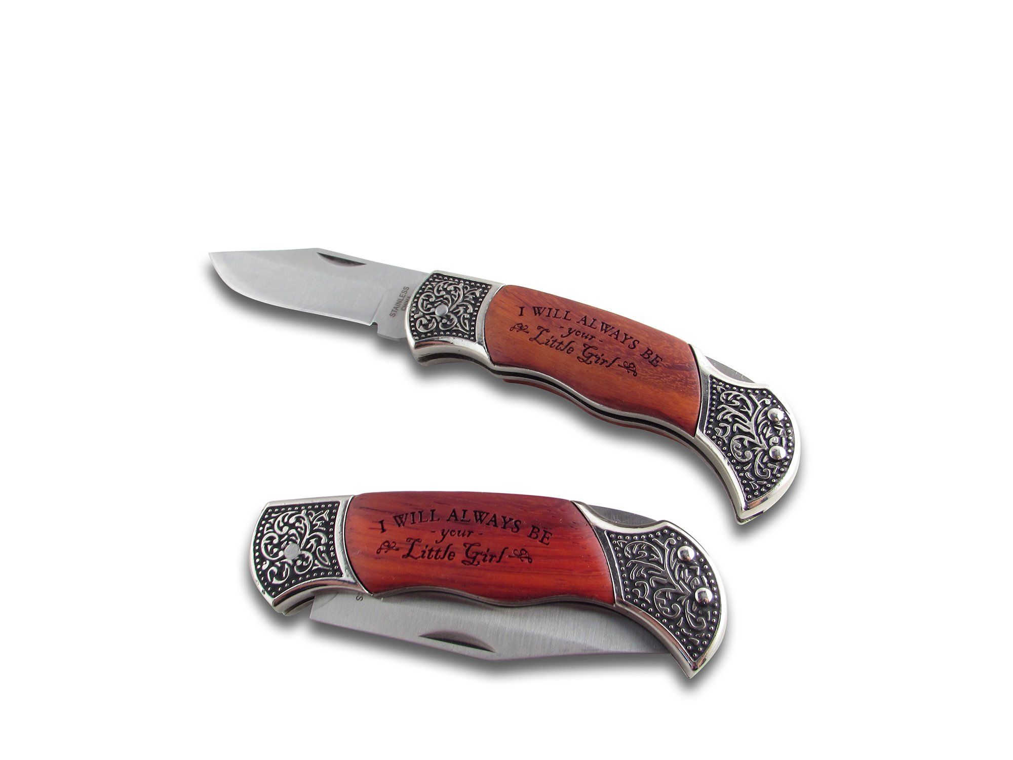 Decorated Grip "Your Little Girl" Hunting Knife