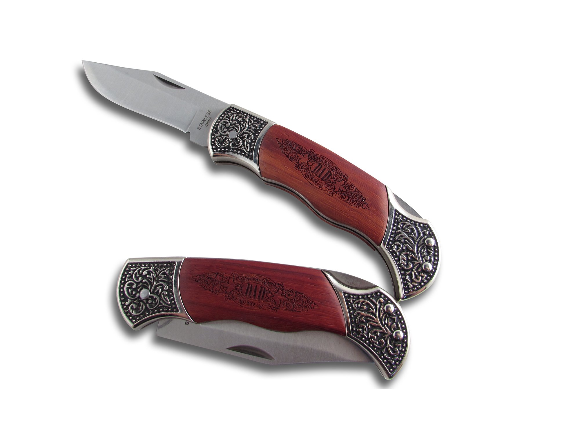 Decorated Grip "Dad" Hunting Knife