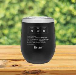 N ER D Definition 12oz Wine Tumbler