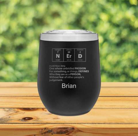 N ER D Definition 12oz Wine Tumbler