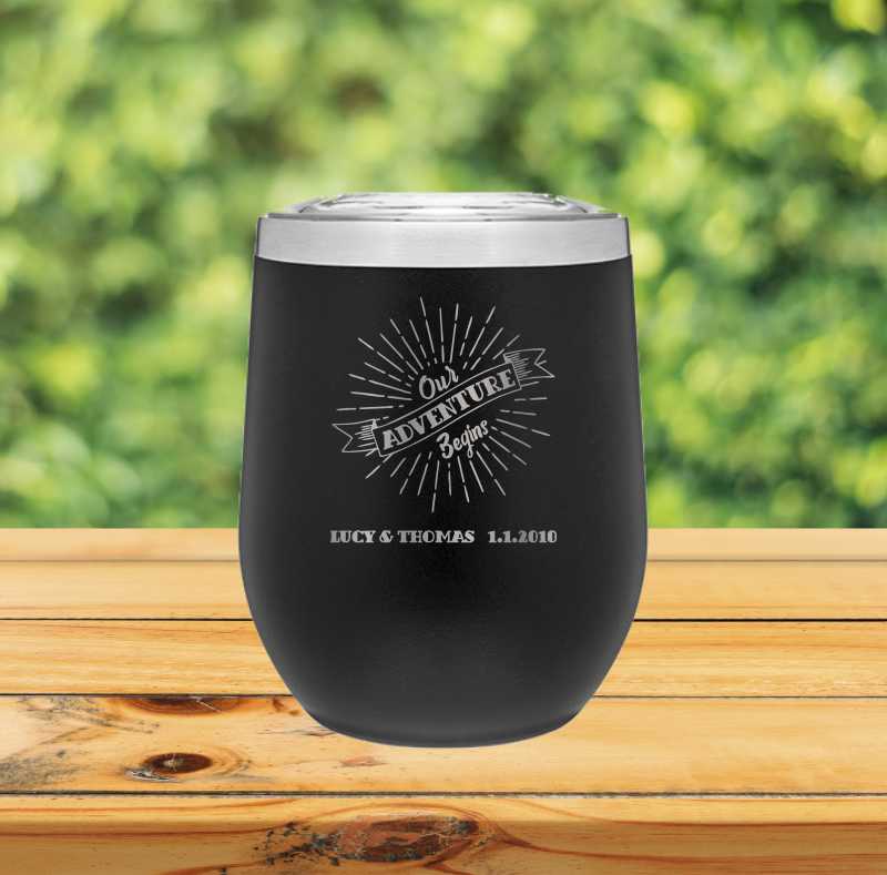 Our Adventure Begins 12oz Wine Tumbler