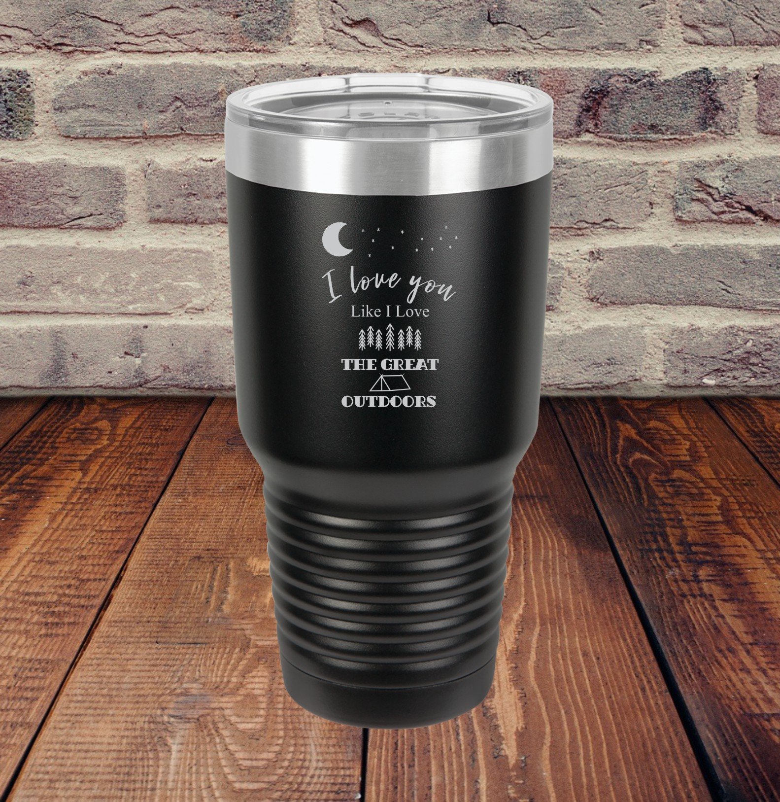 Love You Like I Love the Great Outdoors 30oz Mug with Slider Lid