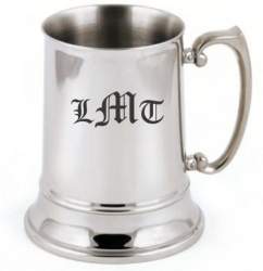 16oz Stainless Steel Personalized Beer Stein
