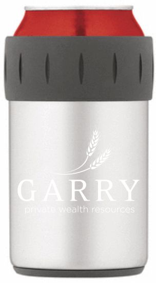 Custom Thermos Stainless Steel Can Insulator, Metal Koozie Lazer