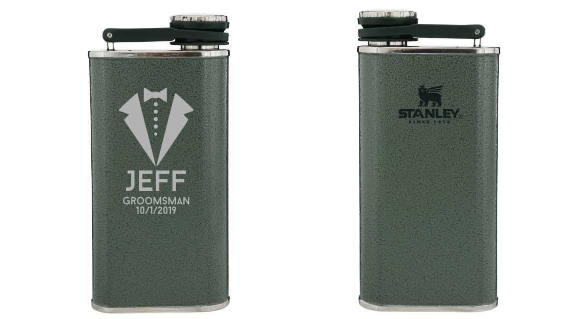 Personalized Stanley Flask - Stainless Steel 8oz Liquor Flask