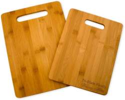 Totally Bamboo 2 Piece Engraved Cutting Board Set