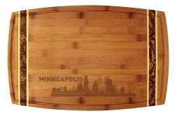Minneapolis, Minnesota City Skyline Cutting Board