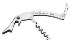 Steel 3-Function Corkscrew/Wine Key