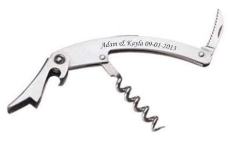 Steel 3-Function Corkscrew/Wine Key