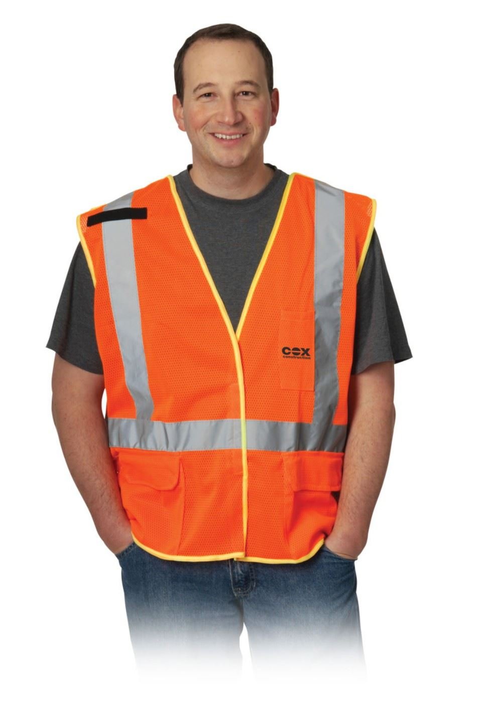 X-Back Breakaway Custom Imprint Hi-Vis Class 2 Mesh Vest