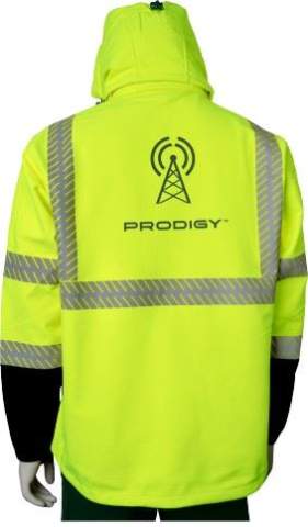 Class 3 Ripstop Softshell Black Bottom Hi-Vis Jacket Custom Imprint