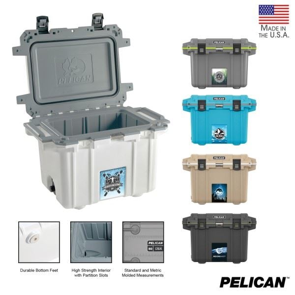 Pelican 50qt Elite Cooler Custom Printing
