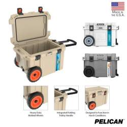Pelican 45qt Wheeled Custom Imprint Cooler