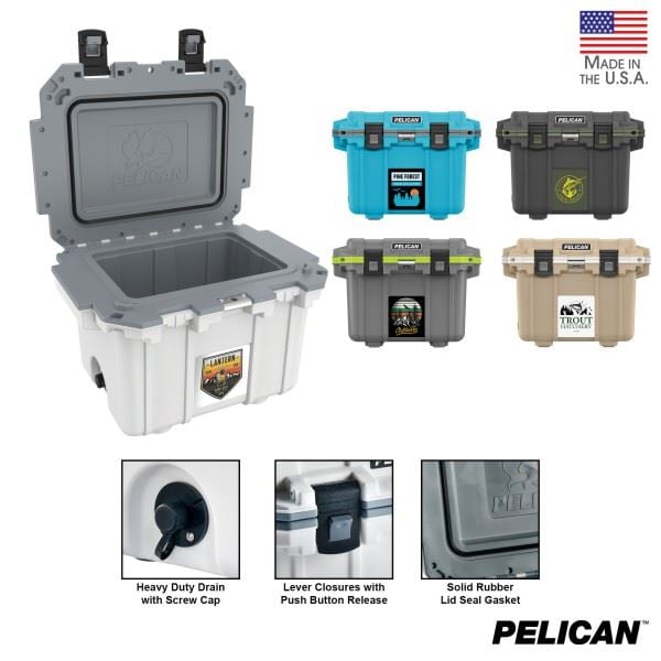 Pelican 30qt Custom Print Elite Cooler