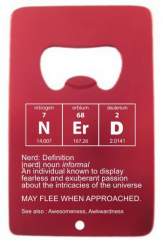 Nerd Card Nerd Definition Credit Card Bottle Opener