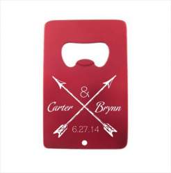 Sketch Arrows Colored Credit Card Bottle Opener