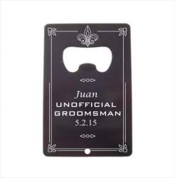 Fleur de lis Colored Credit Card Bottle Opener