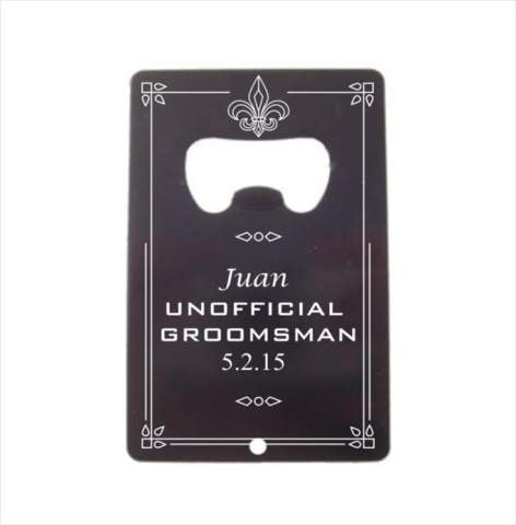Fleur de lis Colored Credit Card Bottle Opener