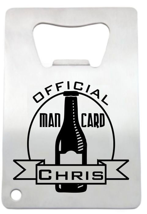 Bottle Stainless Steel Credit Card Bottle Opener