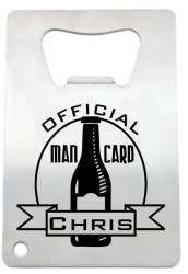 Bottle Stainless Steel Credit Card Bottle Opener
