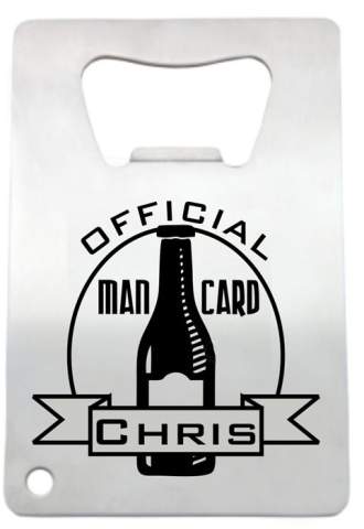 Bottle Stainless Steel Credit Card Bottle Opener