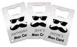 Sunglasses Man Card Stainless Steel Credit Card Bottle Opener