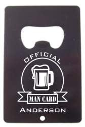 Stein Colored Metal Credit Card Bottle Opener