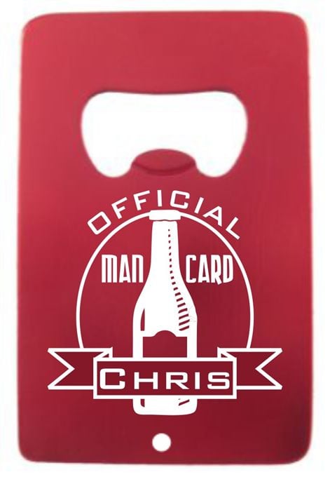 Bottle Colored Metal Credit Card Bottle Opener
