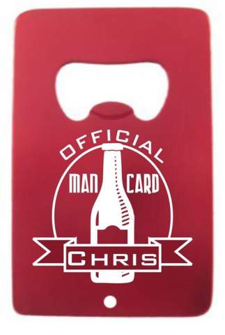 Bottle Colored Metal Credit Card Bottle Opener