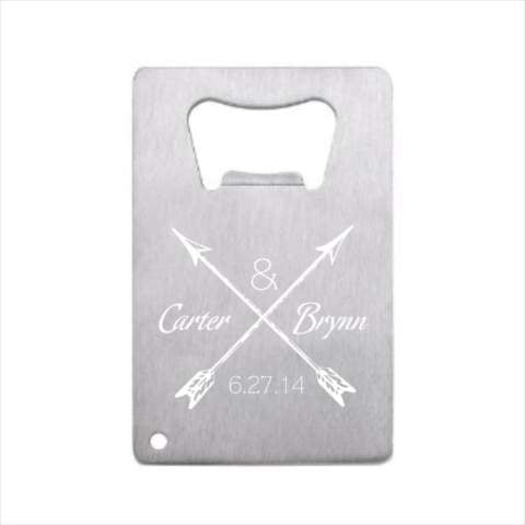 Sketch Arrows Stainless Steel Credit Card Bottle Opener