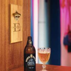 Wall Mounted Bottle Opener w/ Magnetic Cap Catcher