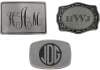 Initial Monogrammed Belt Buckles