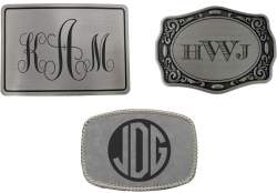 Monogrammed Belt Buckle