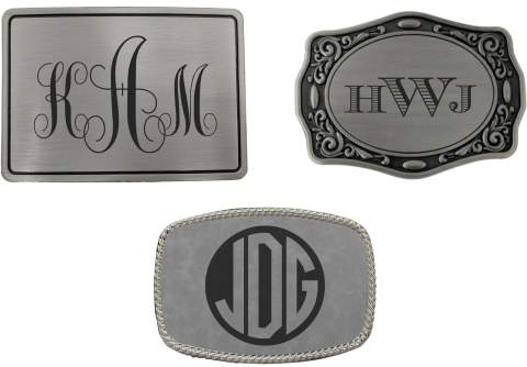 Monogrammed Belt Buckle