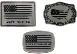 American Flag Patrotic Belt Buckle